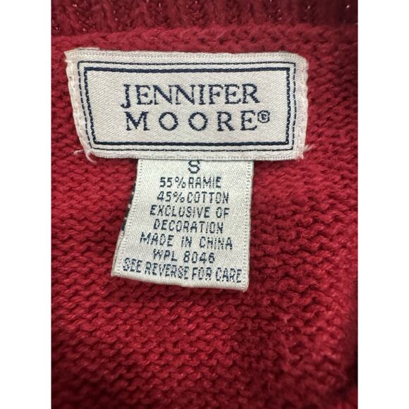 Vintage Patchwork Knit Sweater Snowflake Skiing Christmas Holiday Ugly Sweater - Picture 8 of 9